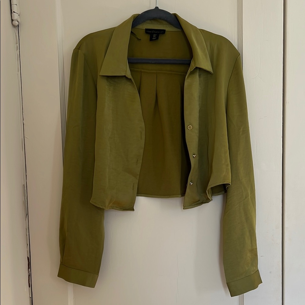 Olive Green Women's Blouse